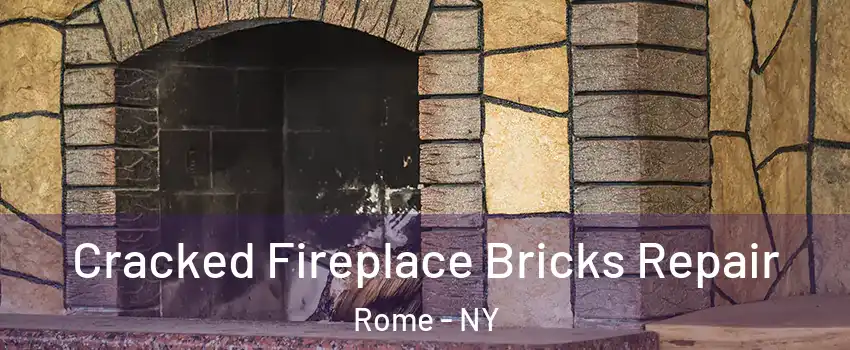  Cracked Fireplace Bricks Repair Rome - NY